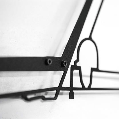 Mercedes G63 AMG Wall Art – Luxury 4x4 Steel Silhouette with Spinning Wheels-KAFMEKA034