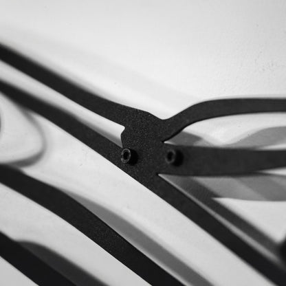 Classic Porsche 911 Wall Art – Retro Steel Silhouette with Spinning Wheels-KAFMEKA038