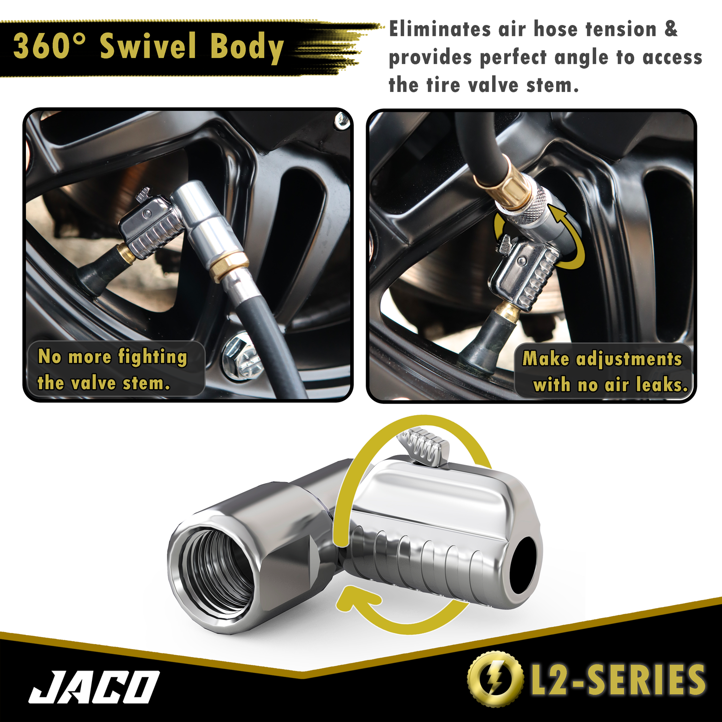 Lightning™ L2-Series Tire Air Chuck - 1/4" F-NPT