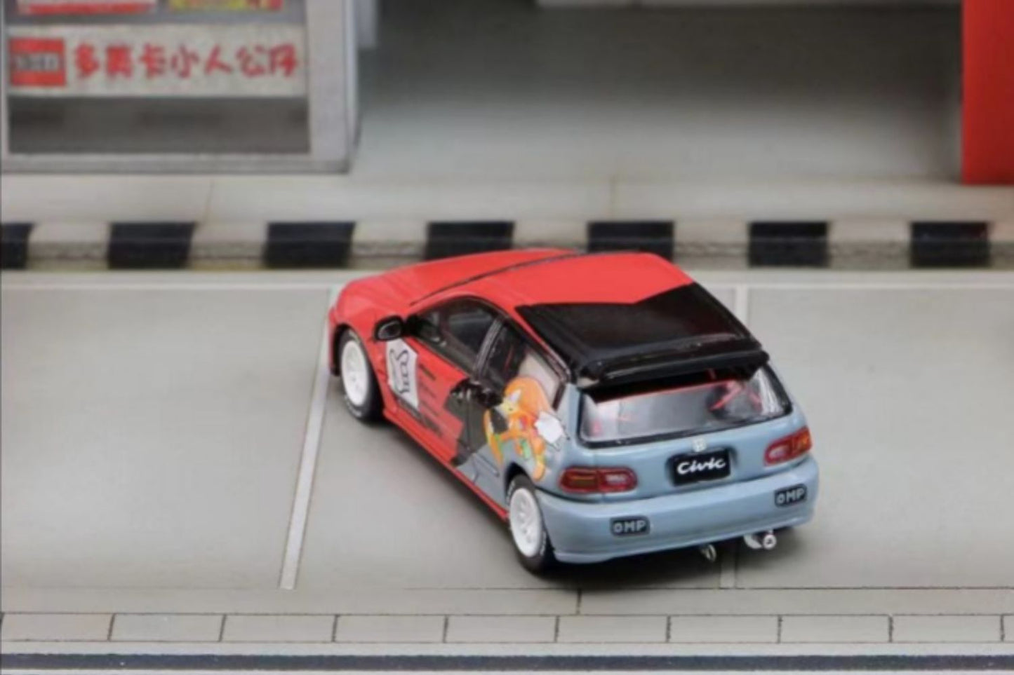 Street Weapon Honda Civic EG6 "KNUCKLES" Sonic livery 1:64