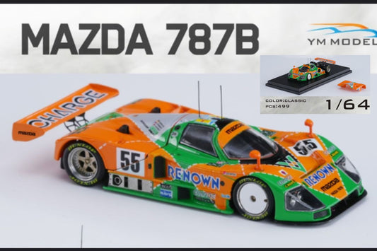 (Pre-Order) YM Model Mazda 787b #55 1:64