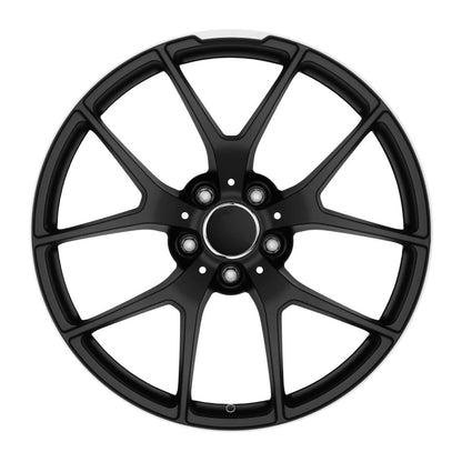 MB1 18x9.5 5x112 +38 66.6 Gloss Black Machined Tip