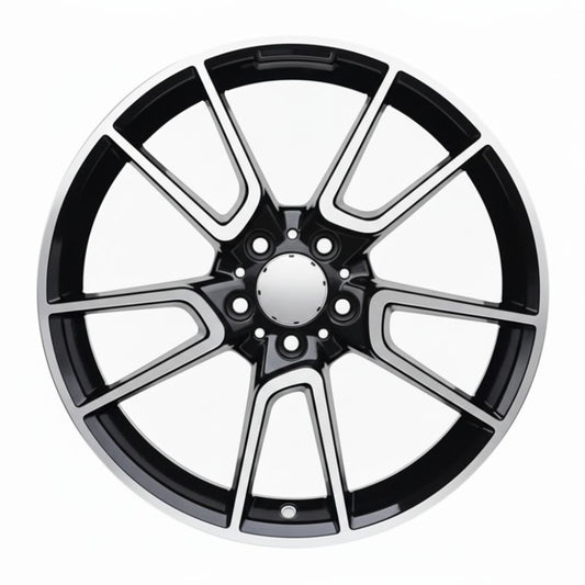 MB10 19x9.5 5x112 +45 66.6 Black Machined Face