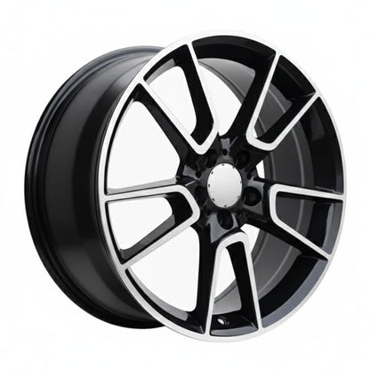 MB10 20x8.5 5x112 +38 66.6 Black Machined Face