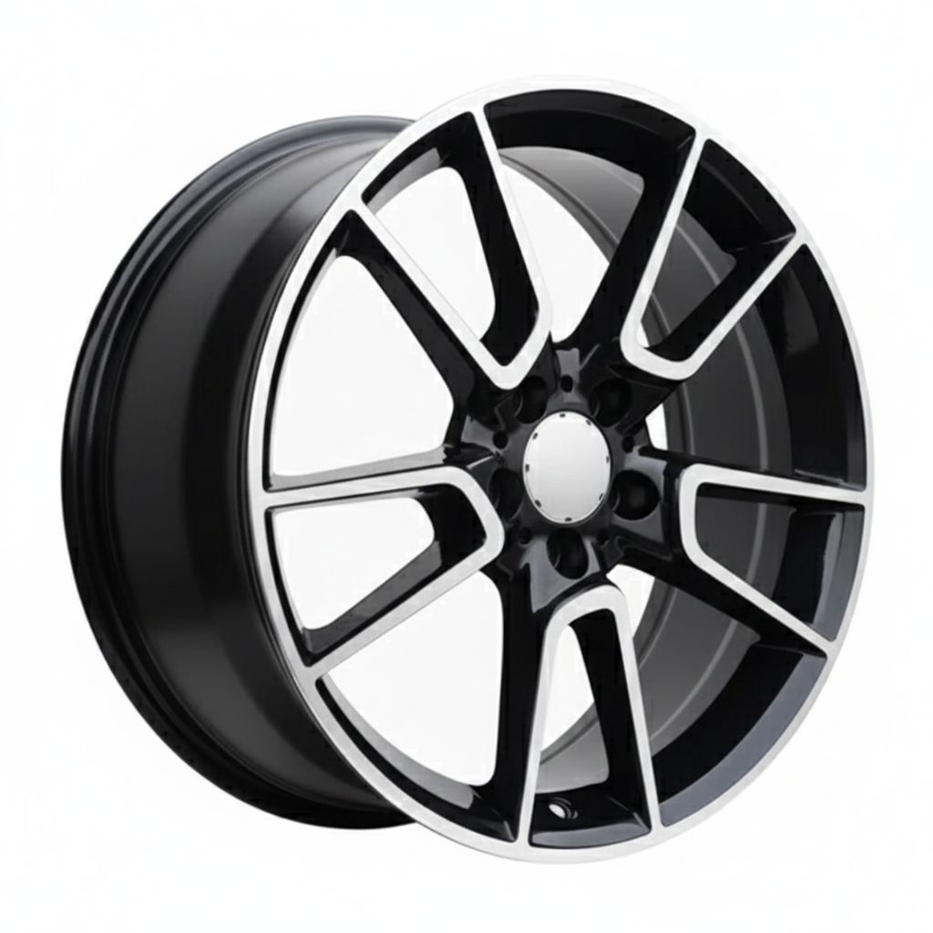 MB10 19x9.5 5x112 +45 66.6 Black Machined Face