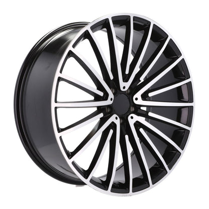 MB15 18x8.5 5x112 +42 66.6 Black Machined Face