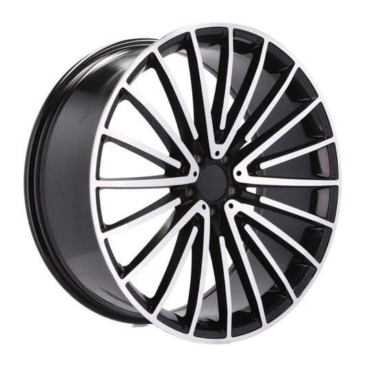MB15 19x9.5 5x112 +40 66.6 Black Machined Face