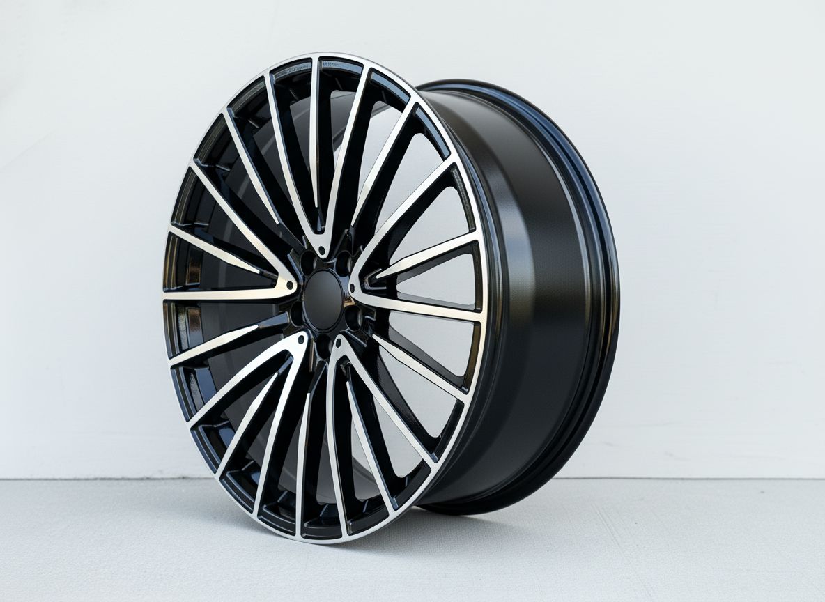 MB15 19x8.5 5x112 +35 66.6 Black Machined Face