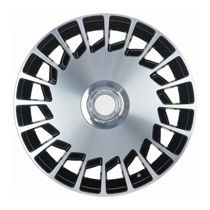 MB16 20x8.5 5x112 +35 66.6 Black Machined Face