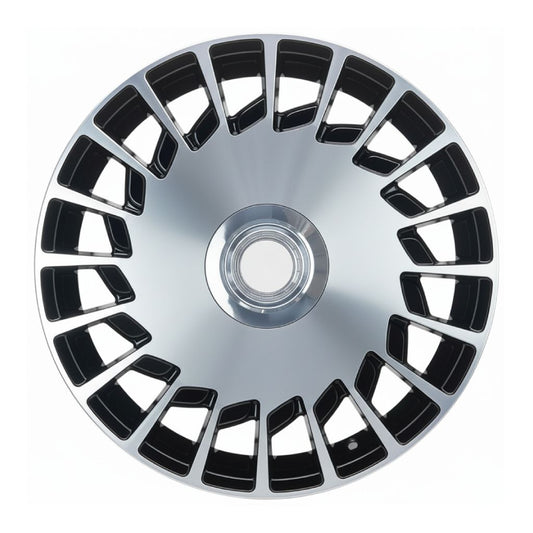 MB16 20x8.5 5x112 +35 66.6 Black Machined Face