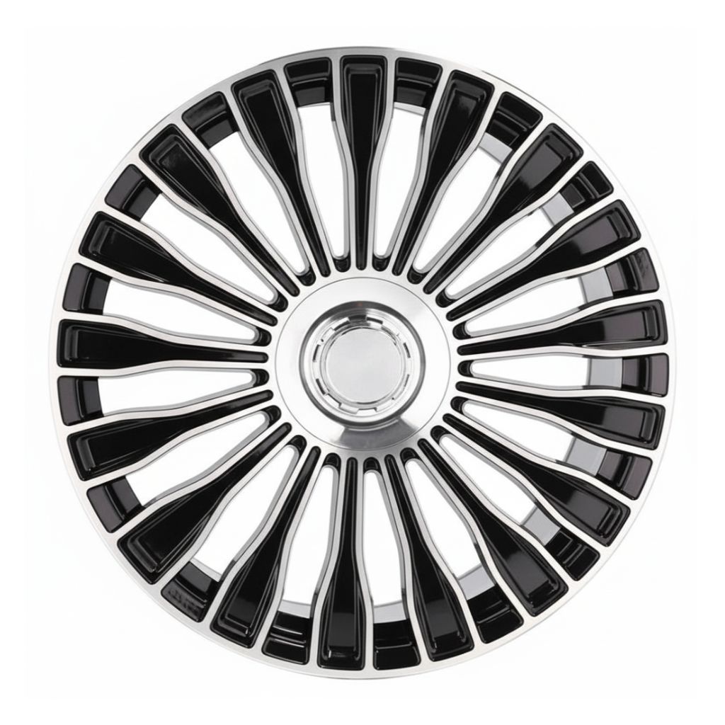 MB17 20x8.5 5x112 +32 66.6 Gloss Black Machined Face