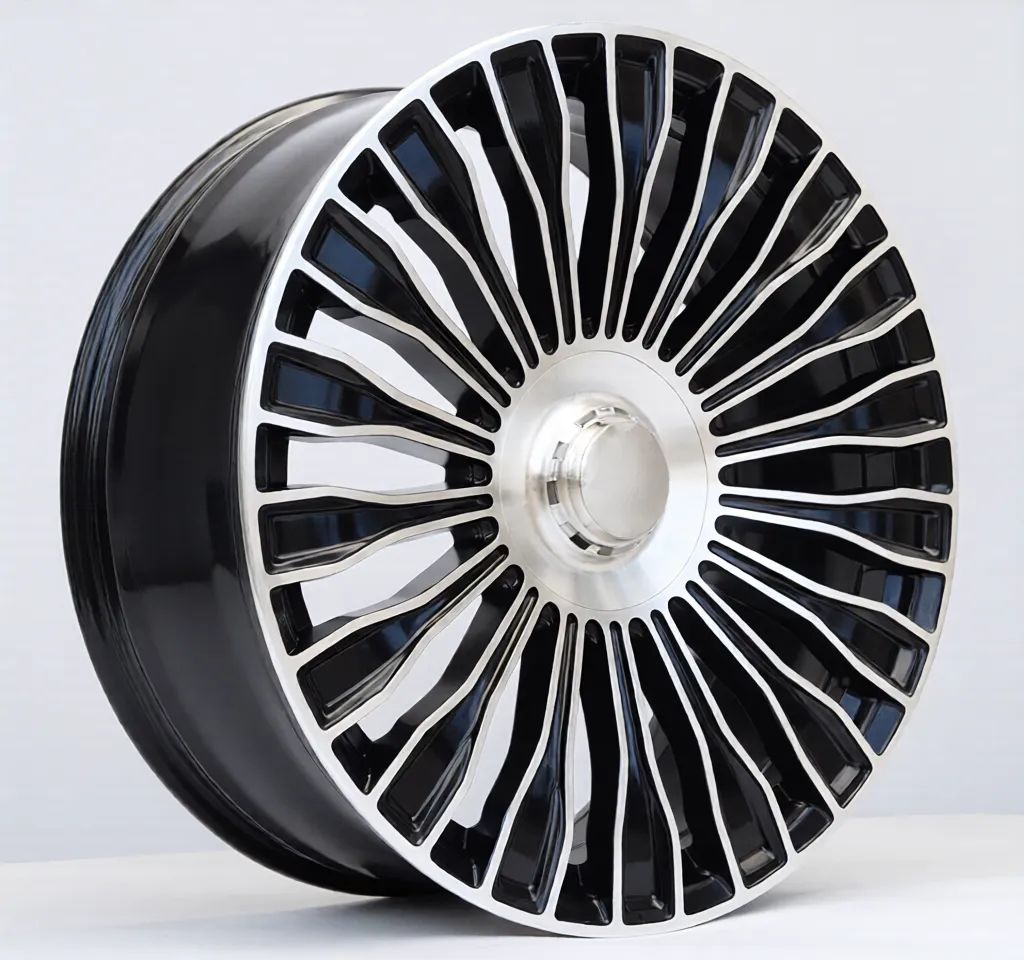 MB17 20x8.5 5x112 +35 66.6 Gloss Black Machined Face