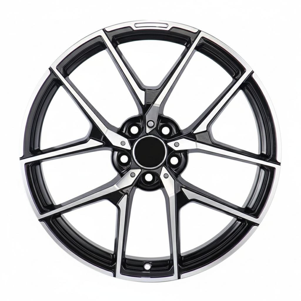 MB19 18x9.5 5x112 +35 66.6 Black Machined Face