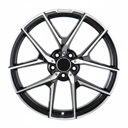 MB19 18x9.5 5x112 +35 66.6 Black Machined Face