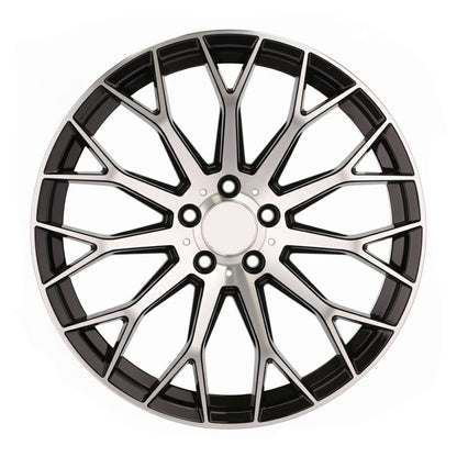 MB20 20x8.5 5x112 +35 66.6 Black Machined Face