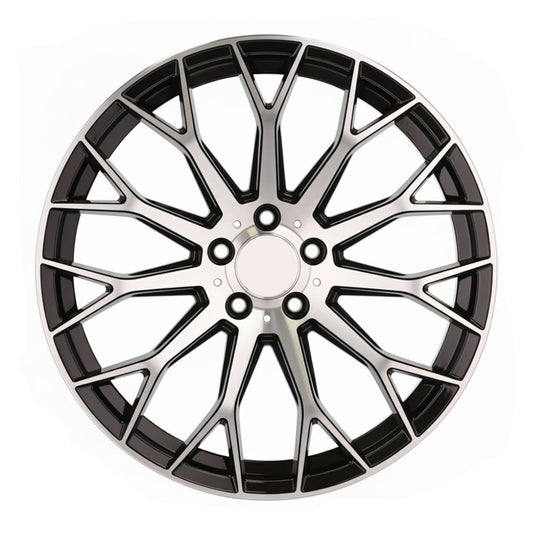 MB20 20x8.5 5x112 +35 66.6 Black Machined Face