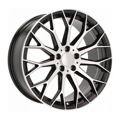 MB20 20x8.5 5x112 +35 66.6 Black Machined Face