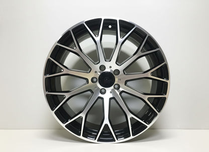 MB20 20x8.5 5x112 +35 66.6 Black Machined Face