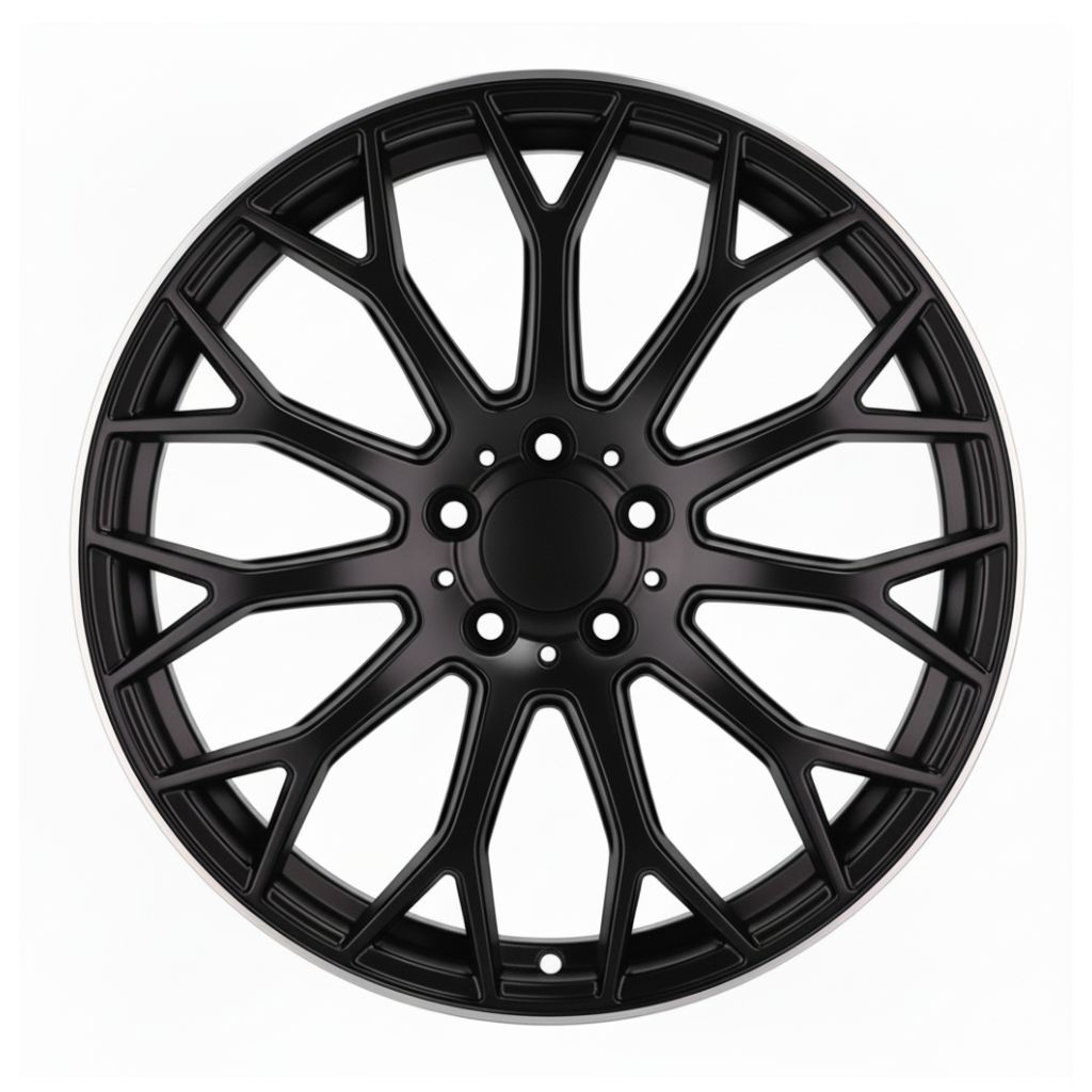 MB20 20x8.5 5x112 +35 66.6 Matte Black Machined Tip