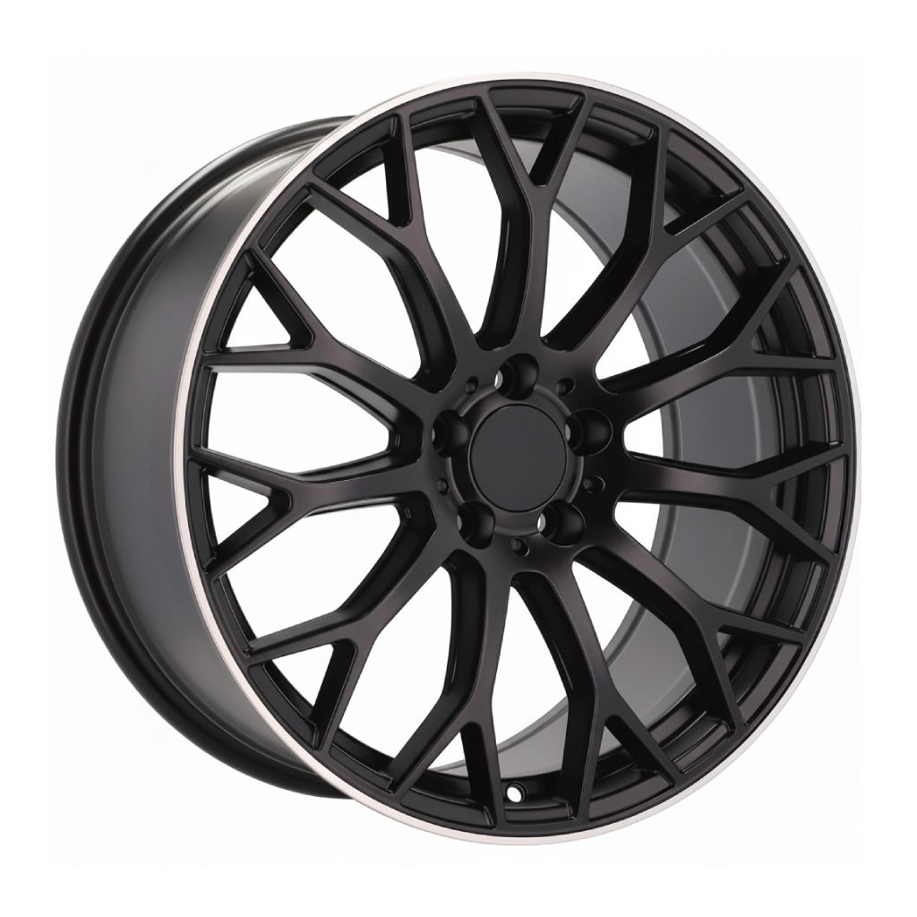 MB20 19x8.5 5x112 +42 66.6 Matte Black Machined Tip