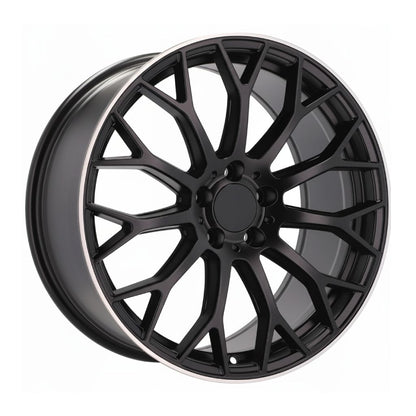 MB20 19x8.5 5x112 +42 66.6 Matte Black Machined Tip