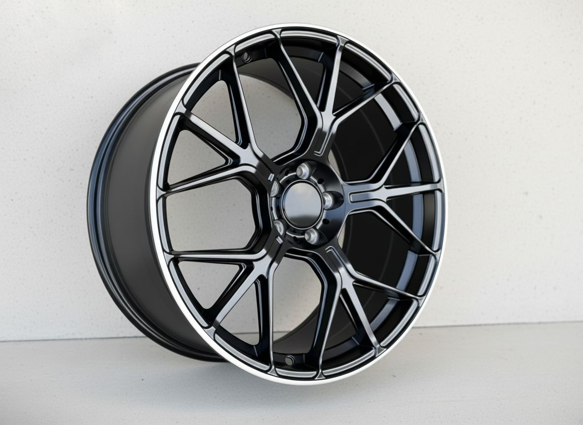 MB21 19x9.5 5x112 +38 66.6 Matte Black Machined Tip