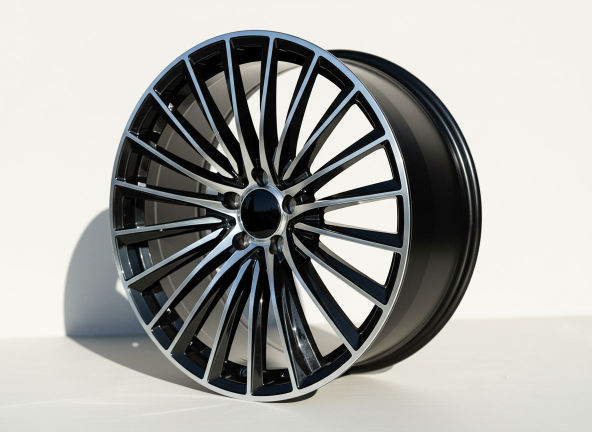 MB23 20x9.5 5x112 +38 66.6 Black Machined Face