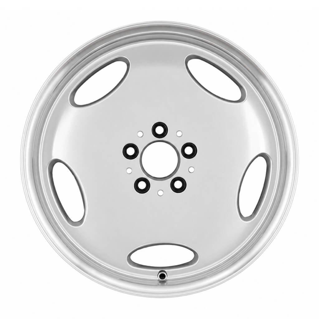 MB25 18x9.5 5x112 +30 66.6 Silver Machined Lip