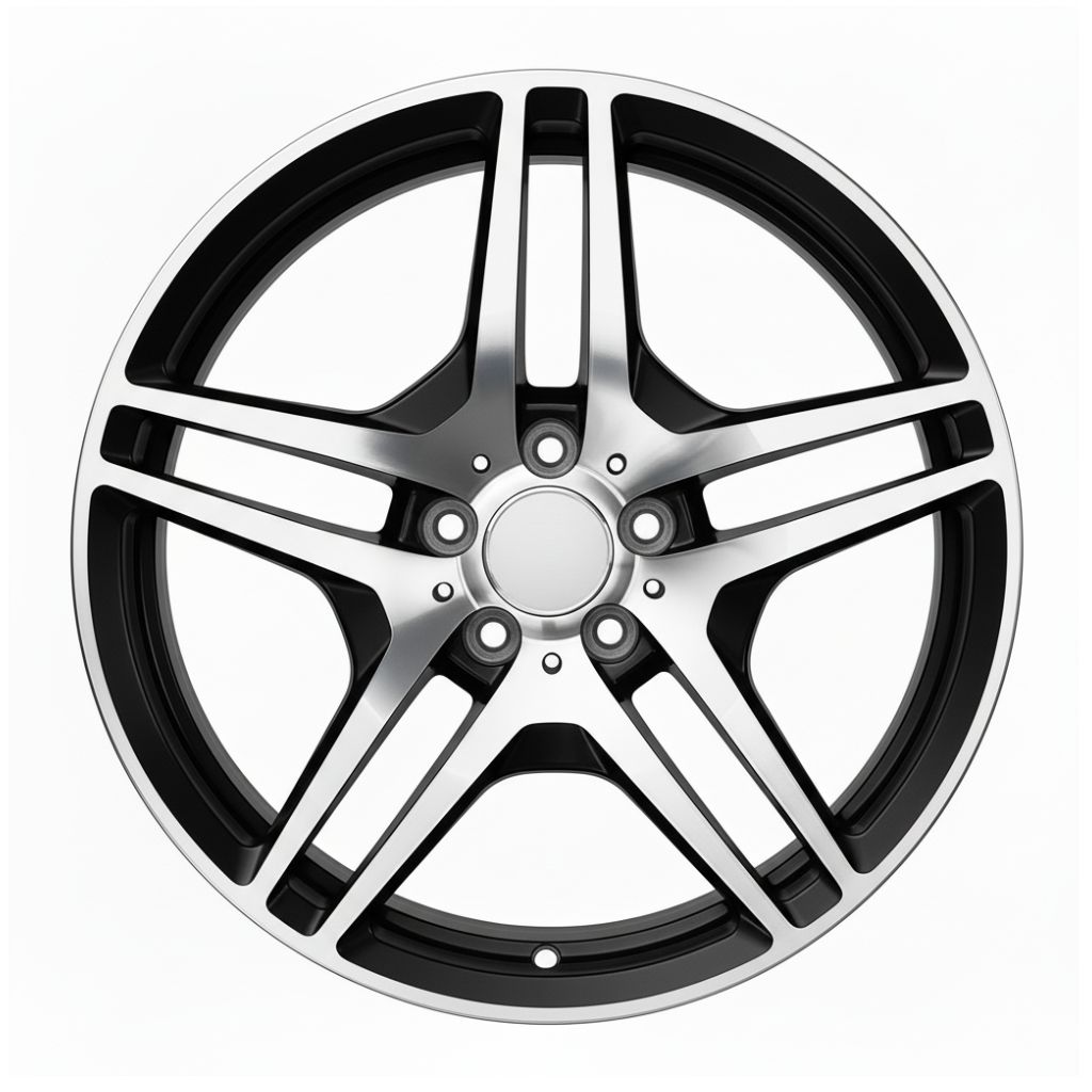 MB3 19x8.5 5x112 +35 66.6 Black Machined Face