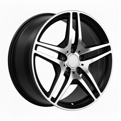 MB3 20x9.5 5x112 +38 66.6 Black Machined Face
