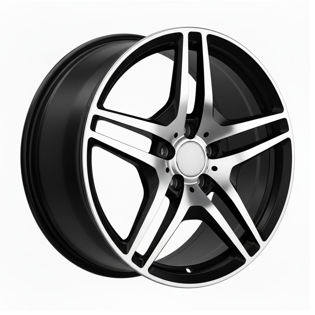 MB3 19x8.5 5x112 +35 66.6 Black Machined Face