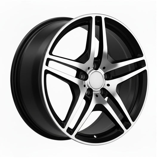 MB3 19x8.5 5x112 +35 66.6 Black Machined Face
