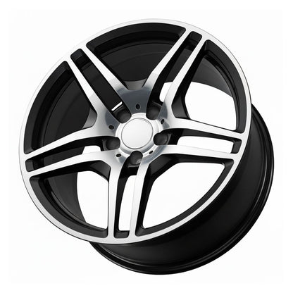 MB3 18x9.5 5x112 +38 66.6 Black Machined Face