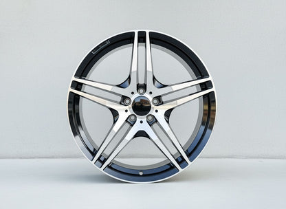 MB3 19x9.5 5x112 +38 66.6 Black Machined Face