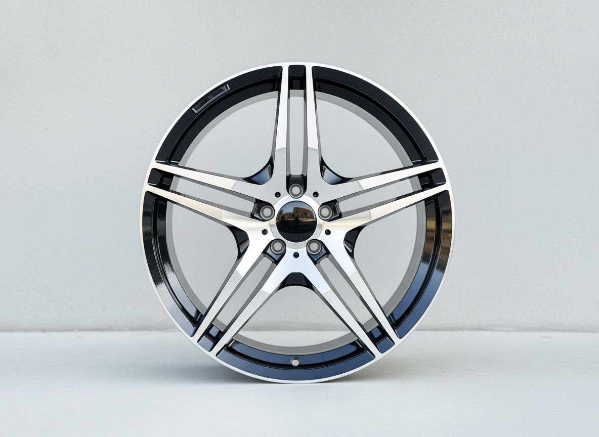 MB3 18x9.5 5x112 +38 66.6 Black Machined Face