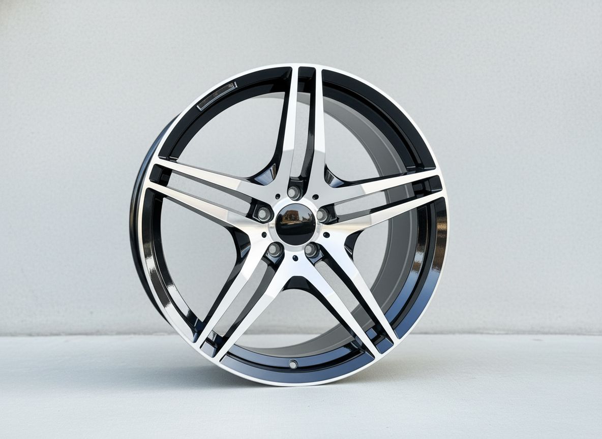 MB3 20x9.5 5x112 +38 66.6 Black Machined Face
