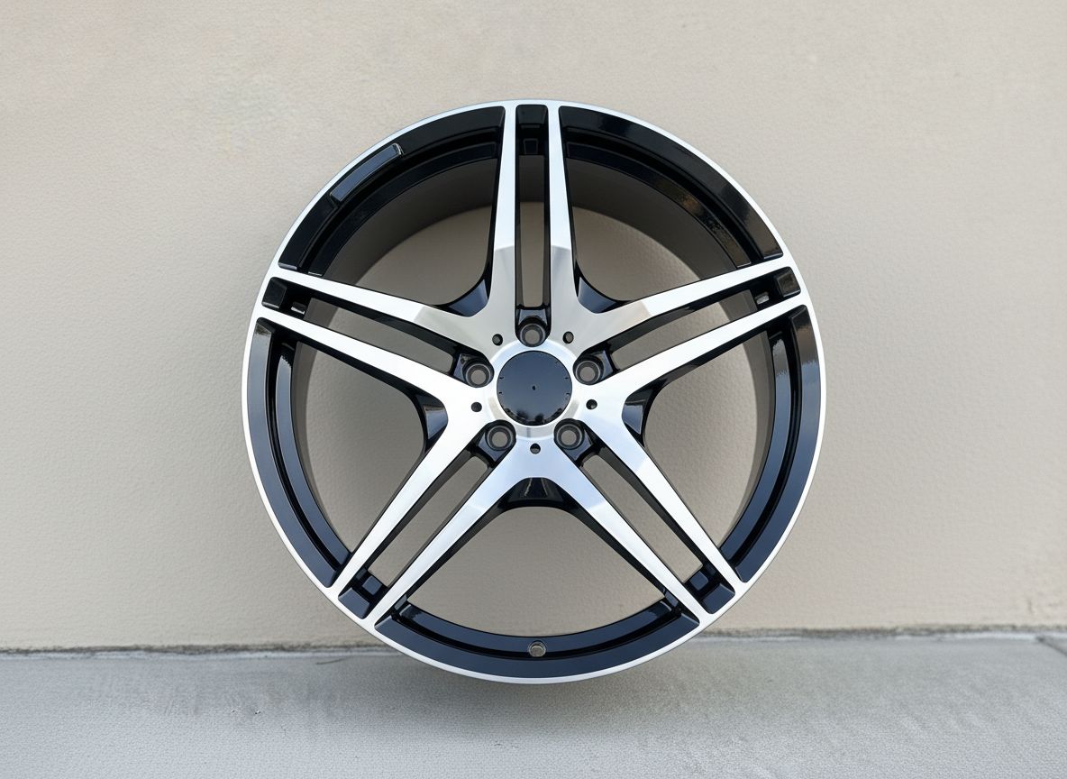MB3 20x9.5 5x112 +38 66.6 Black Machined Face