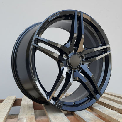 MB3 19x9.5 5x112 +38 66.6 Gloss Black
