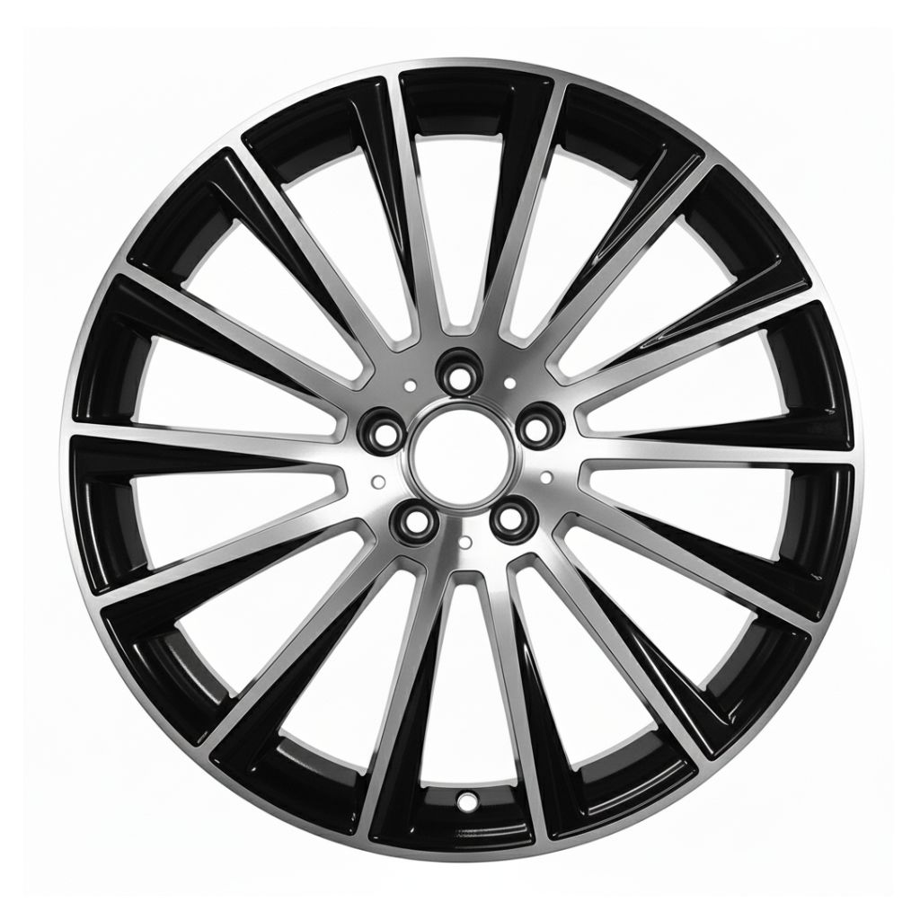 MB4 20x8.5 5x112 +42 66.6 Black Machined Face