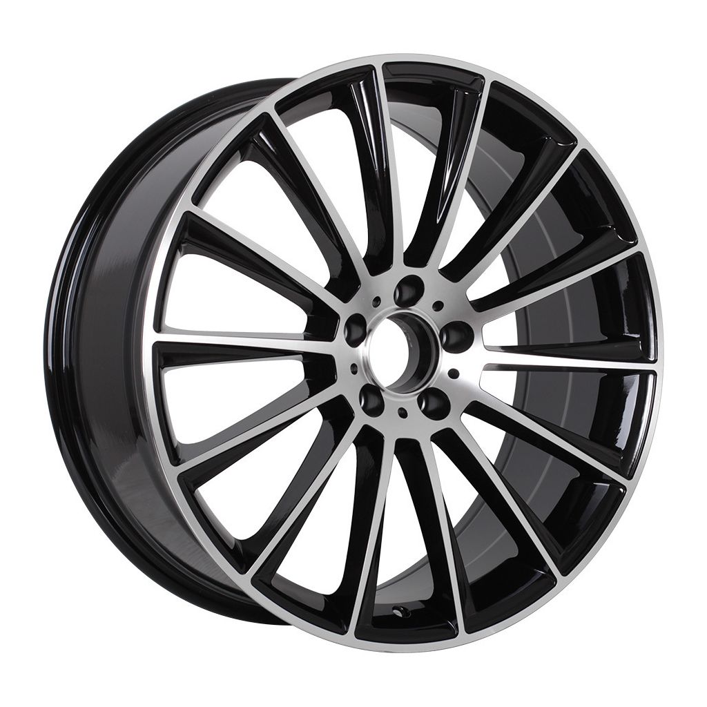 MB4 18x9.5 5x112 +38 66.6 Black Machined Face