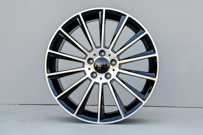 MB4 20x8.5 5x112 +42 66.6 Black Machined Face
