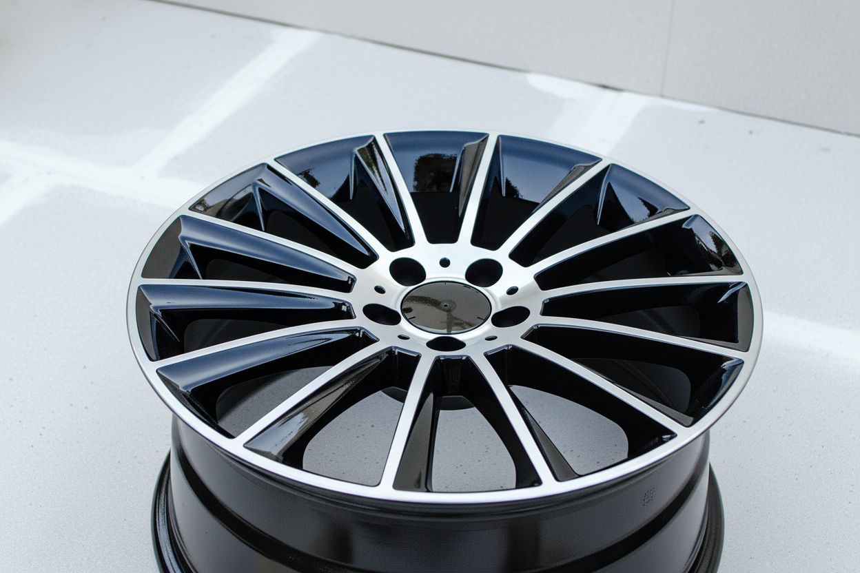 MB4 19x8.5 5x112 +42 66.6 Black Machined Face
