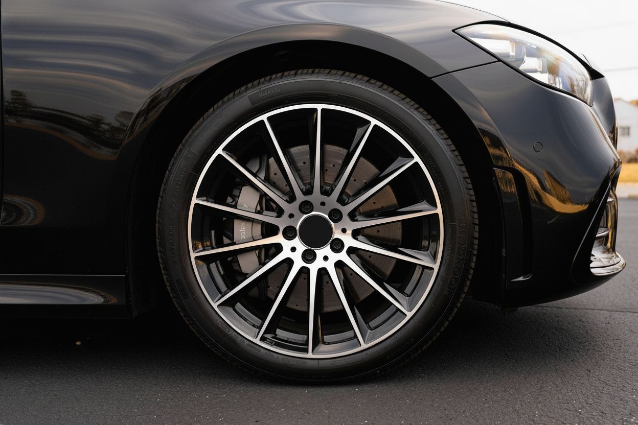 MB4 19x9.5 5x112 +40 66.6 Black Machined Face