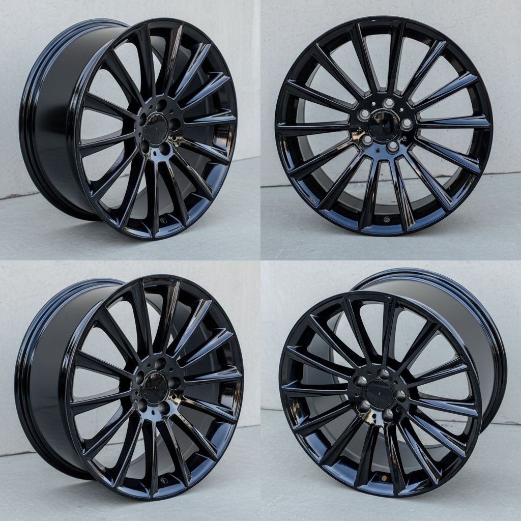MB4 20x9.5 5x112 +38 66.6 Gloss Black