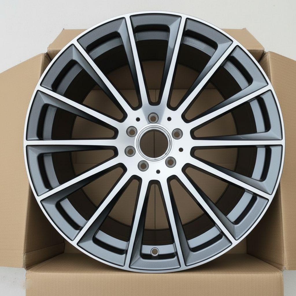 MB4 18x8 5x112 +35 66.6 Gunmetal Machined Face