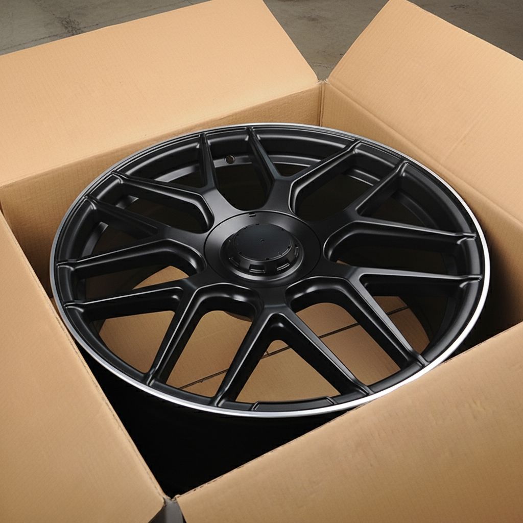 MB8 19x8.5 5x112 +35 66.6 Matte Black Machined Tip