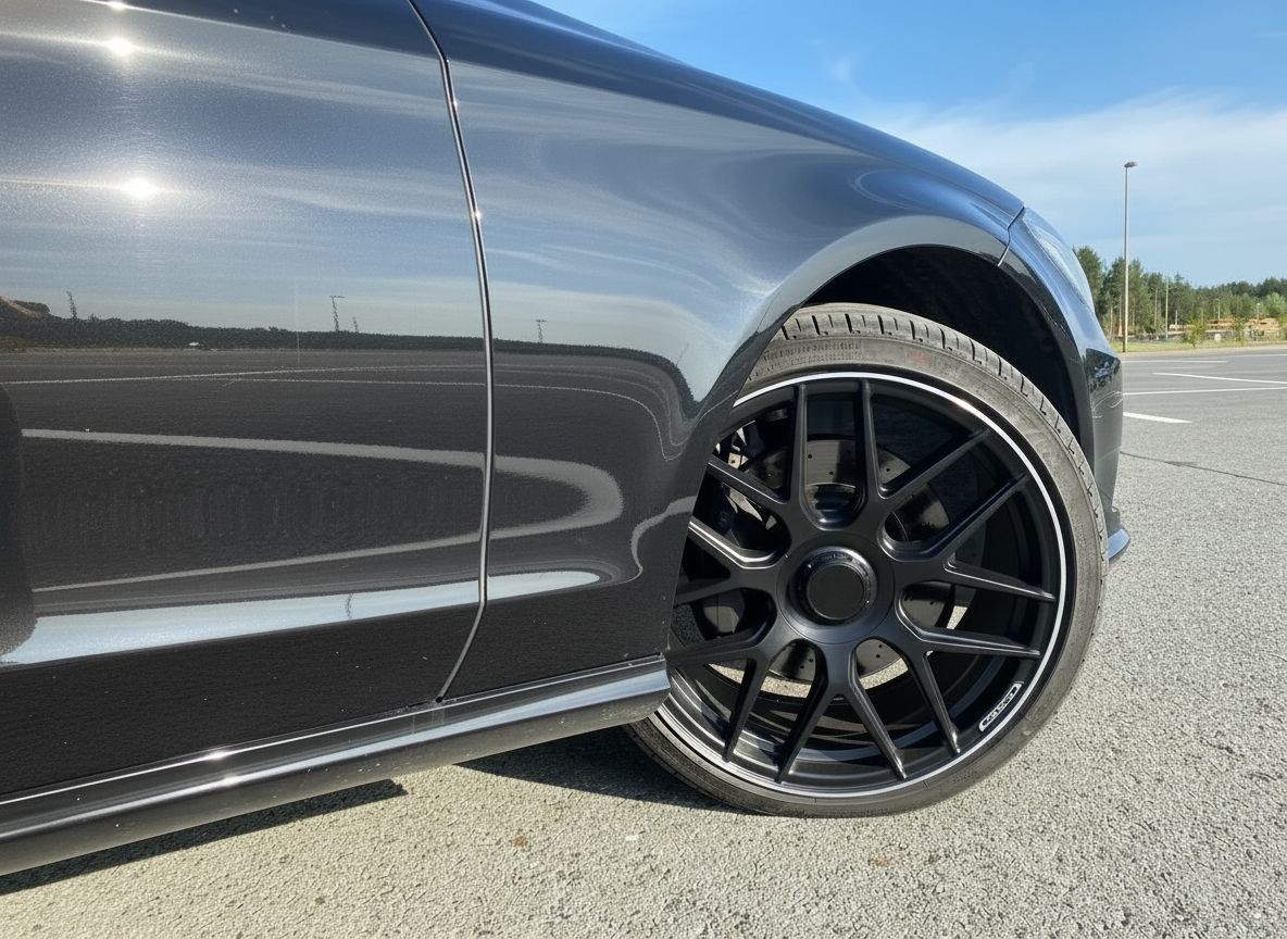 MB8 19x8.5 5x112 +35 66.6 Matte Black Machined Tip