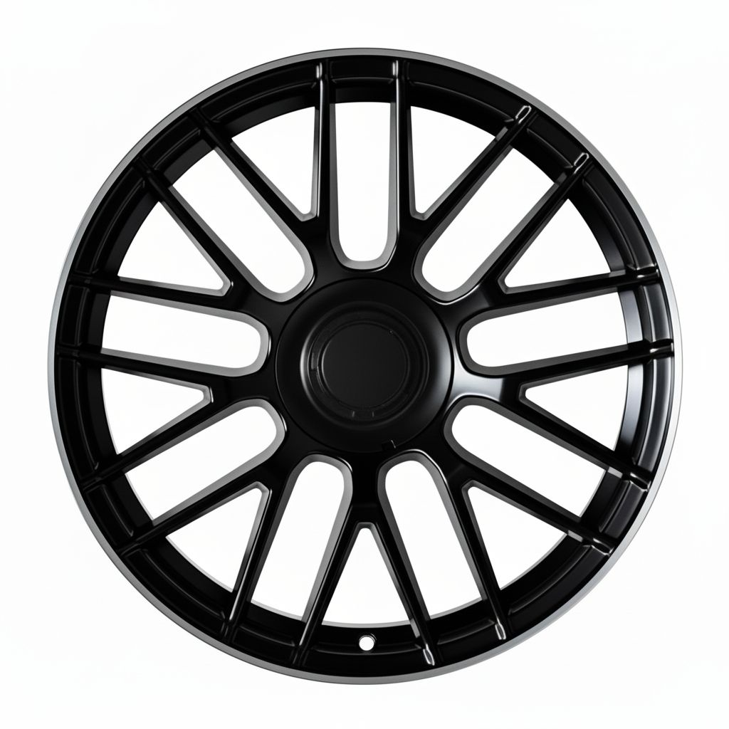 MB8-V2 19x8.5 5x112 +35 66.6 Matte Black Machined Tip