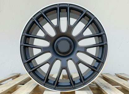 MB8-V2 19x8.5 5x112 +35 66.6 Matte Black Machined Tip