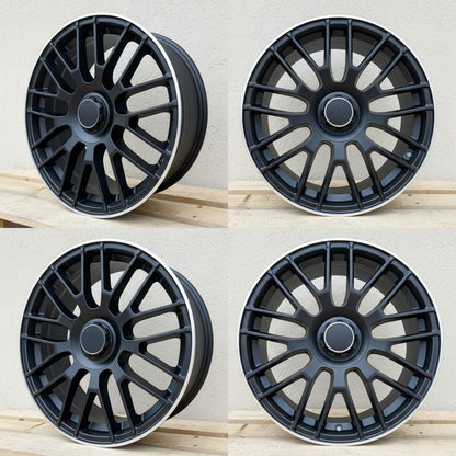 MB8-V2 19x8.5 5x112 +35 66.6 Matte Black Machined Tip